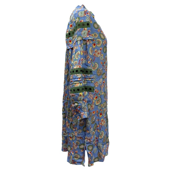 Diane von Furstenberg Jessica Minikleid mit Häkelbesatz und Blumendruck aus mehrfarbiger Viskose - Image 2
