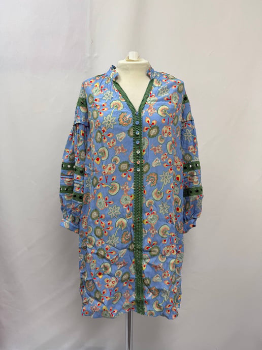 Diane von Furstenberg Jessica Minikleid mit Häkelbesatz und Blumendruck aus mehrfarbiger Viskose - Image 5
