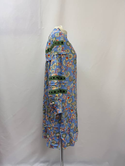 Diane von Furstenberg Jessica Minikleid mit Häkelbesatz und Blumendruck aus mehrfarbiger Viskose - Image 6