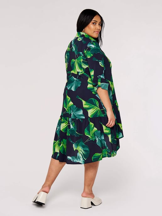 Apricot Leaf Shirt Minikleid - Image 4