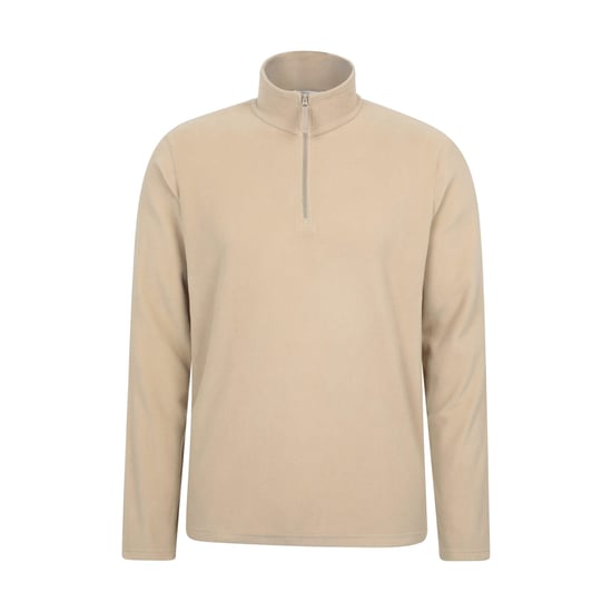 Mountain Warehouse - "Camber II" Fleece-Oberteil mit halbem Reißverschluss für Herren (Naturweiß) - Image 1