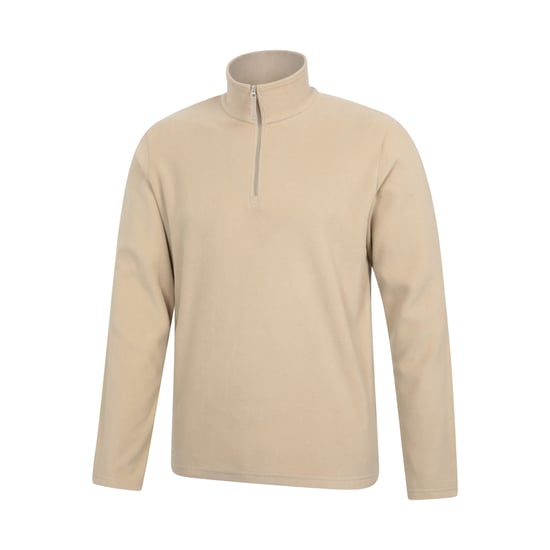 Mountain Warehouse - "Camber II" Fleece-Oberteil mit halbem Reißverschluss für Herren (Naturweiß) - Image 3