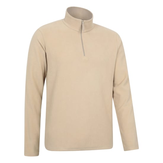 Mountain Warehouse - "Camber II" Fleece-Oberteil mit halbem Reißverschluss für Herren (Naturweiß) - Image 4