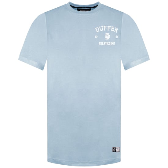 Duffer Locker Herren Blau Meliertes T-Shirt - Image 1