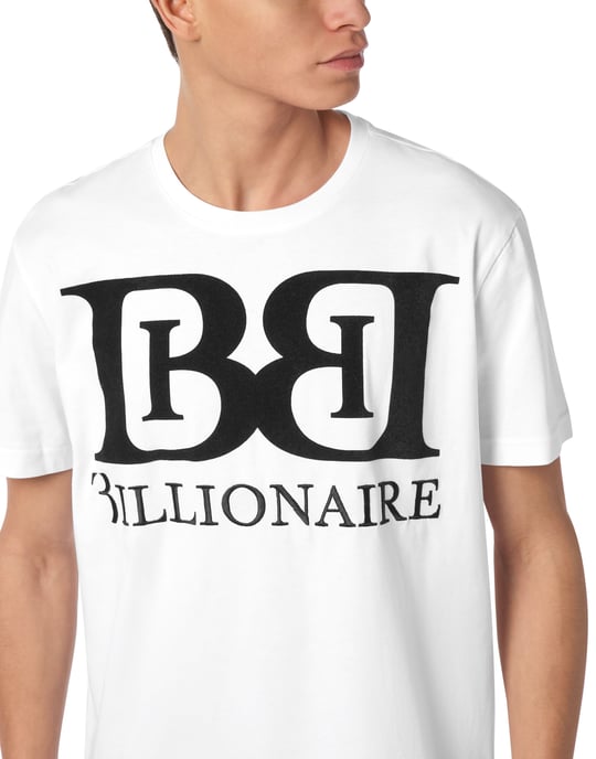Billionaire T-Shirt mit Rundhalsausschnitt, kurzärmelig - Weiß - Image 3