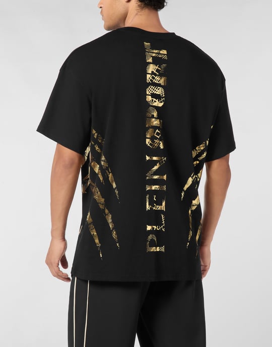 Cotton Round Neck T-Shirt Body Lines - Image 2