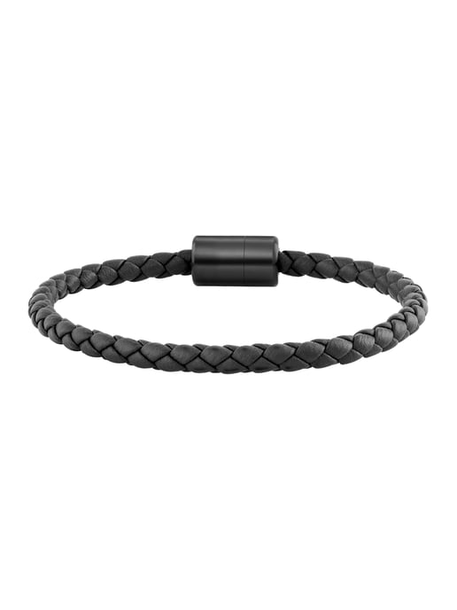 cai Armband Leder olivenblattgegerbt schwarz - Image 1