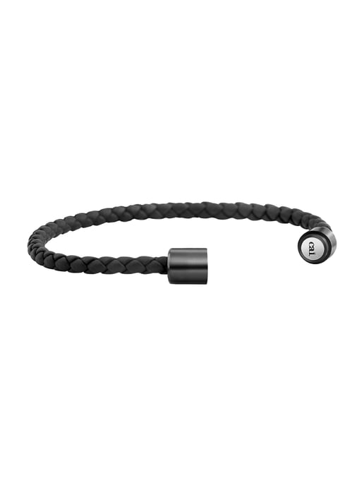 cai Armband Leder olivenblattgegerbt schwarz - Image 2