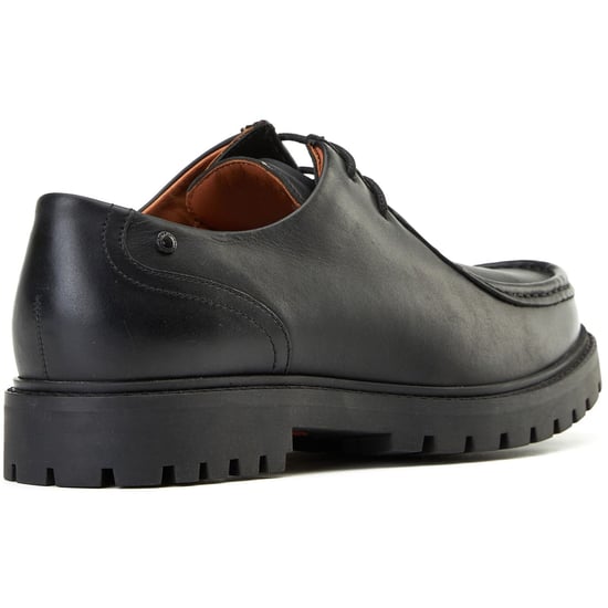 Base London Carbon Leder Herren Schwarz Mokassin Schuhe - Image 2