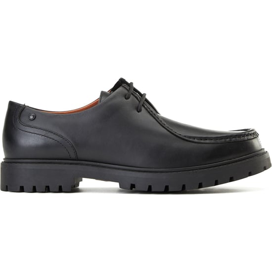 Base London Carbon Leder Herren Schwarz Mokassin Schuhe - Image 5