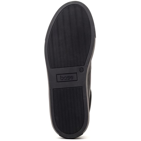 Base London Dalston Leder Herren Schwarz Mokassin Schuhe - Image 3
