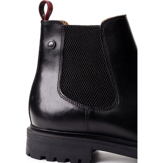 Base London Roebuck Leder Herren Stiefel Schwarz - Image 6