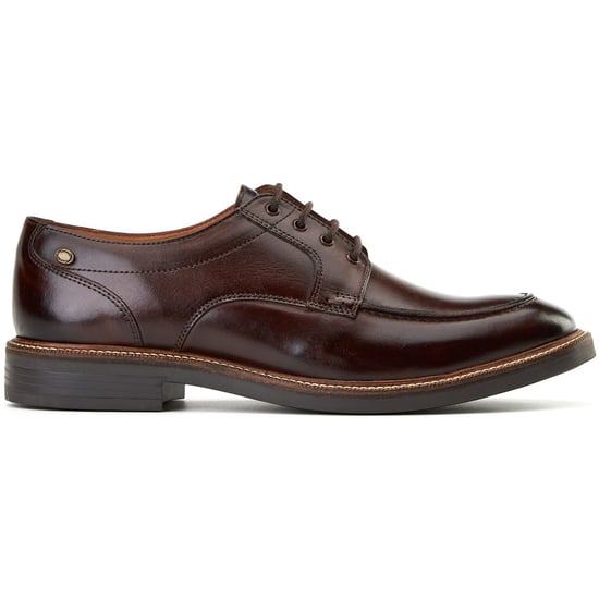 Base London Surrey Leder Herren Schnürschuhe Burnt Brown - Image 5