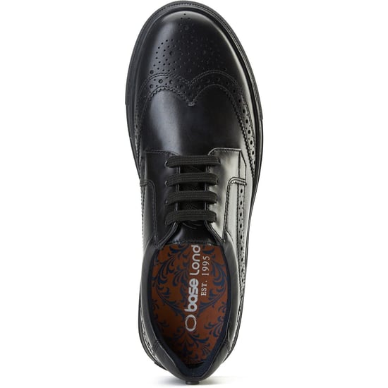 Base London Clapton Herrenschuhe Aus Schwarzem Leder - Image 4