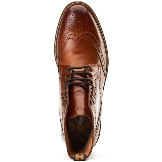 Base London Bristol Herren Brogues Aus Gebranntem Tan Leder - Image 4