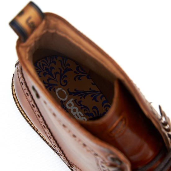 Base London Bristol Herren Brogues Aus Gebranntem Tan Leder - Image 6