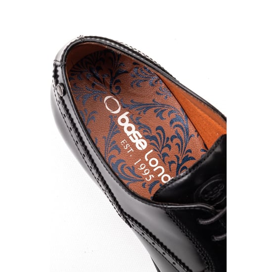 Base London Bell Herrenschuhe Aus Schwarzem Leder - Image 6