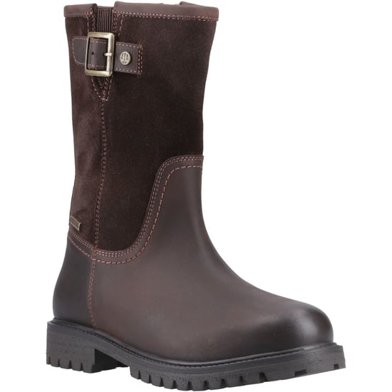 Hunter Canna Knöchelstiefel Leder Damen Braune Stiefel - Image 1