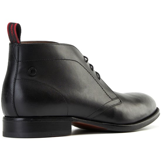 Base London Wallis Herren Schwarze Leder Knöchelstiefel - Image 2