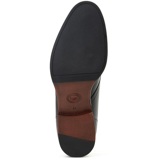 Base London Wallis Herren Schwarze Leder Knöchelstiefel - Image 3