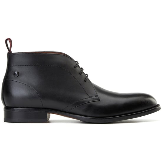 Base London Wallis Herren Schwarze Leder Knöchelstiefel - Image 5