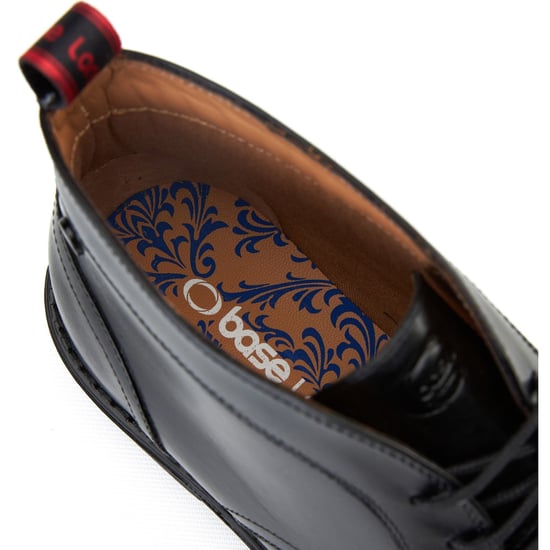 Base London Lincoln Herren Schwarze Leder Knöchelstiefel - Image 6