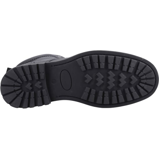 Hunter Shaws Ankle Boot Herren Schwarze Leder Knöchelstiefel - Image 3