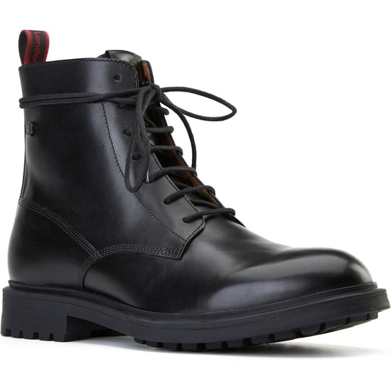 Base London Brunel Leder Herren Schwarze Stiefeletten - Image 1