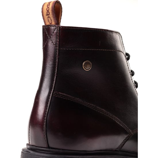 Base London Boulton Leder Herren Bordo Stiefeletten - Image 6