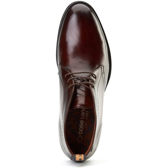 Base London Wallis Leder Herren Burnt Brown Knöchelstiefel - Image 4