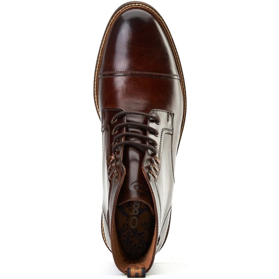 Base London Plymouth Herren Leder Stiefeletten In Braun - Image 4
