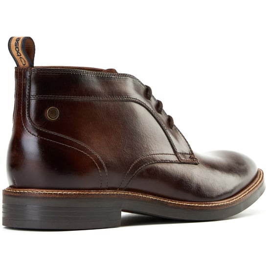 Base London Lincoln Leder Herren Stiefel in Gebranntem Braun - Image 2