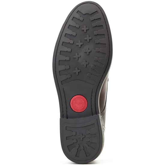 Base London Lincoln Leder Herren Stiefel in Gebranntem Braun - Image 3