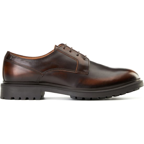Base London Locke Leder Herren Schnürschuhe Braun - Image 5