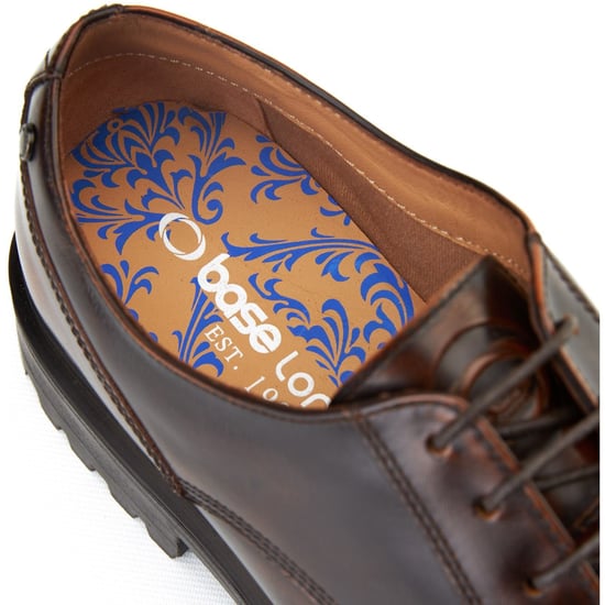 Base London Locke Leder Herren Schnürschuhe Braun - Image 6