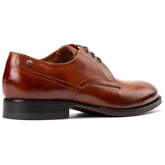 Base London Edison Leder Herren Schnürschuhe In Verbrannter Tan-farbe - Image 2