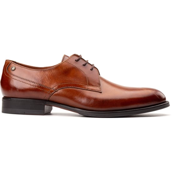 Base London Edison Leder Herren Schnürschuhe In Verbrannter Tan-farbe - Image 5