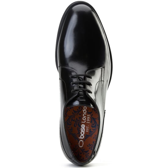 Base London Edison Herrenschuhe Aus Schwarzem Leder Mit Schnürung - Image 4