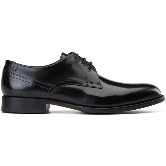 Base London Edison Herrenschuhe Aus Schwarzem Leder Mit Schnürung - Image 5