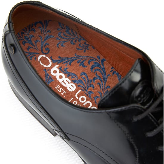 Base London Edison Herrenschuhe Aus Schwarzem Leder Mit Schnürung - Image 6