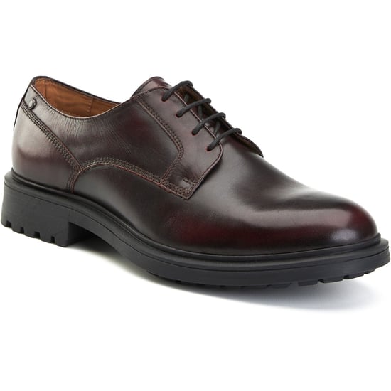 Base London Locke Leder Herren Bordo Schnürschuhe - Image 1