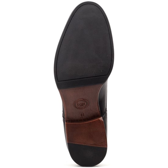 Base London Edison Herrenschuhe Aus Schwarzem Leder Mit Schnürung - Image 3