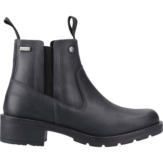 Hunter Skye Dealer Boot Damen Schwarze Lederstiefel - Image 5