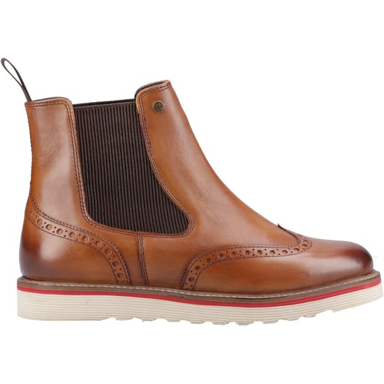 Hunter Orkney Brogue Dealer Boot Leder Herren Tan Stiefeletten - Image 4
