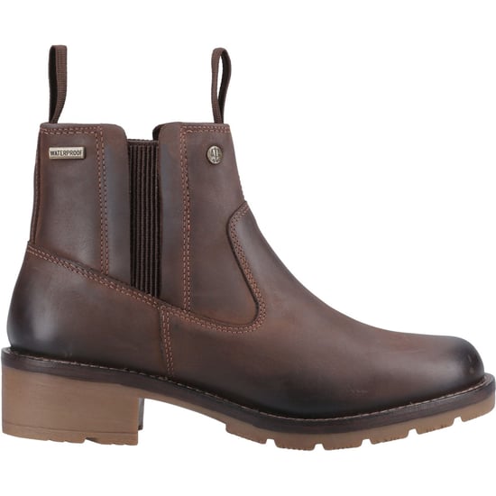 Hunter Skye Händlerstiefel Leder Damen braune Stiefel - Image 5