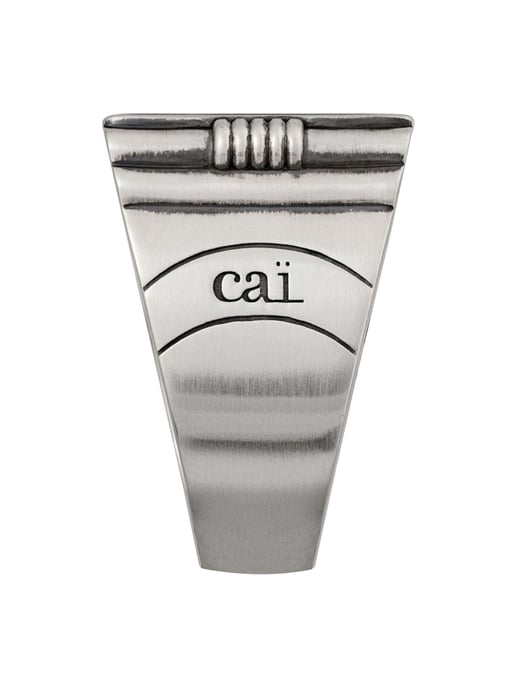 cai Ring 925/- Sterling Silber Siegelring matt oxidiert Sailor Wappen - Image 5