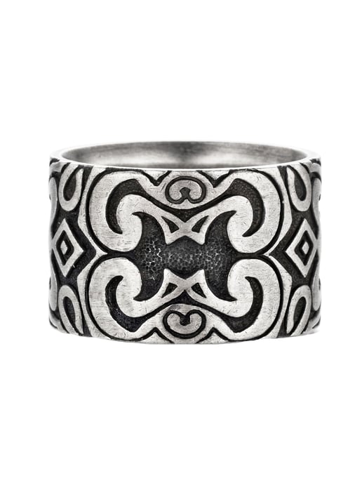 cai Ring 925/- Sterling Silber oxidiert matt Amerika - Image 1