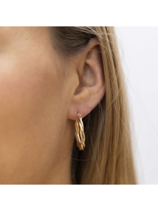 Fascination by Ellen K. Creolen 585/- Gelbgold gedreht - Image 3
