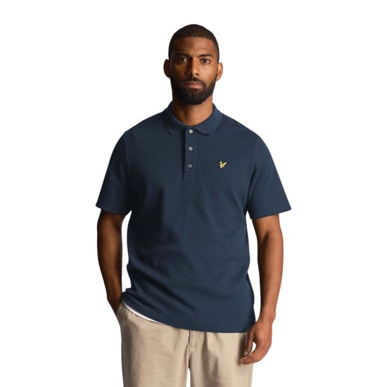 Lyle &amp; Scott - Poloshirt „muddy Navy" In Ton-in-ton-textur - Image 2
