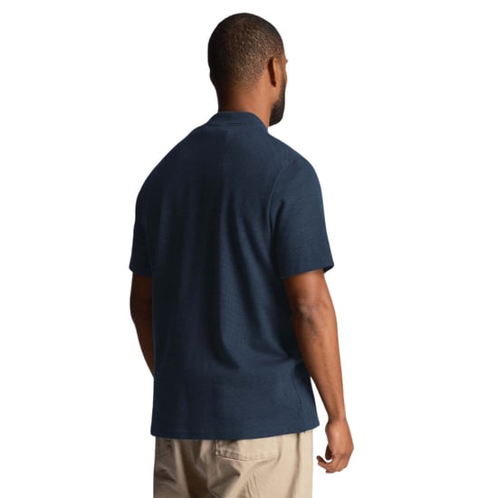 Lyle &amp; Scott - Poloshirt „muddy Navy" In Ton-in-ton-textur - Image 3